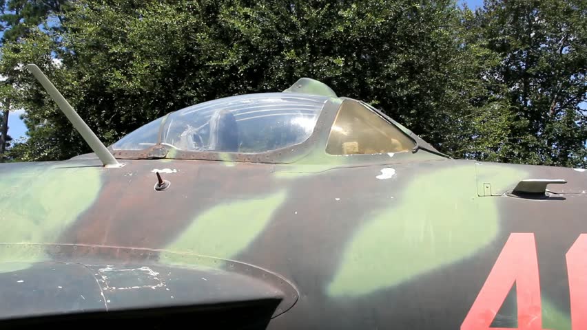 Partial Wing And Fuselage Static View Of Cold War Ear Soviet Union Fighter Plane On Display