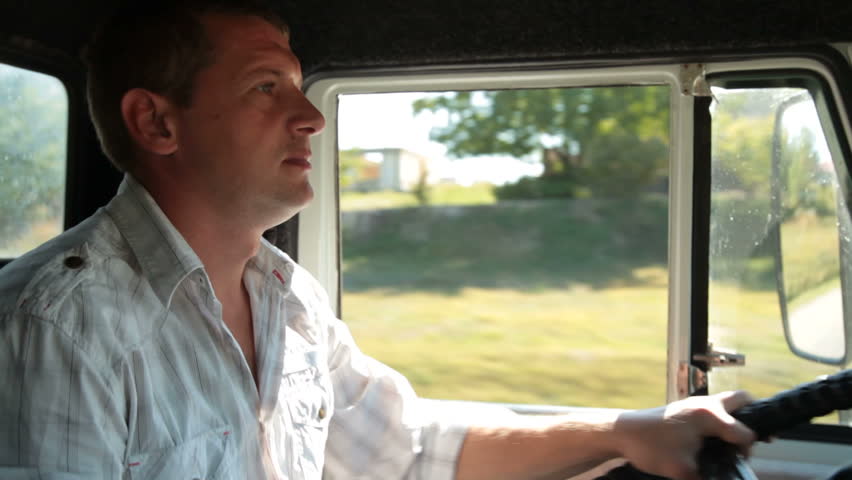 Driving Delivery Truck