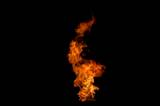 Single flame of fire. Flame can be looped seamlessly. 