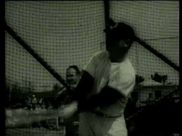 Several New York Yankees baseball players of different teams practice batting in Florida circa 1958-MGM PICTURES, UNIVERSAL-INTERNATIONAL NEWSREEL, USA, filmed in 1958 