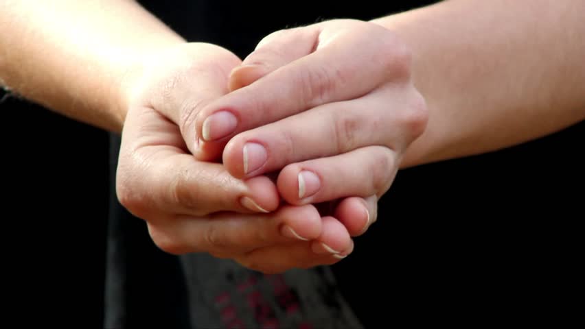 releasing butterfly from cupped hands