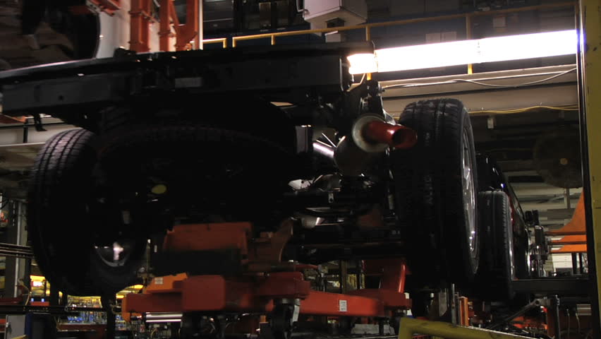 ARLINGTON, TEXAS - Sports Utility Vehicles being built at the General Motors Assembly plant in Arlington, Texas, August 2007.