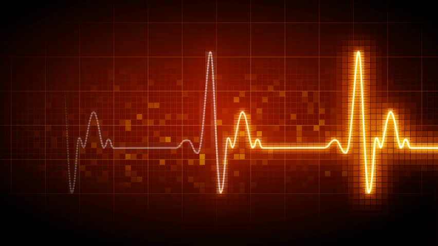Seamlessly looping heart monitor. 