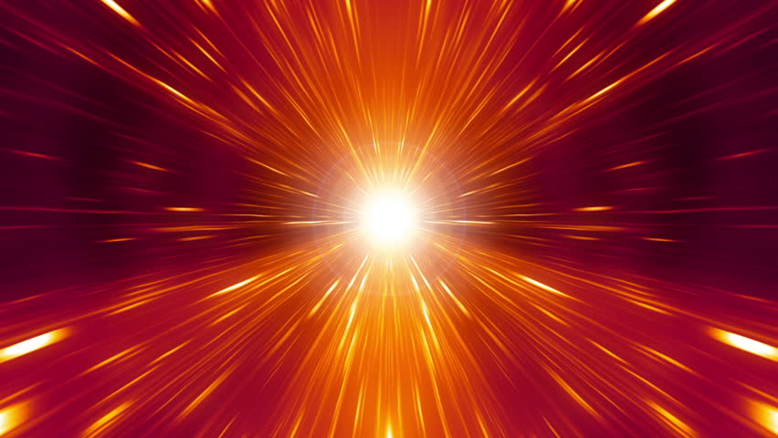 Orange Sun Burst Looping Animated Background 