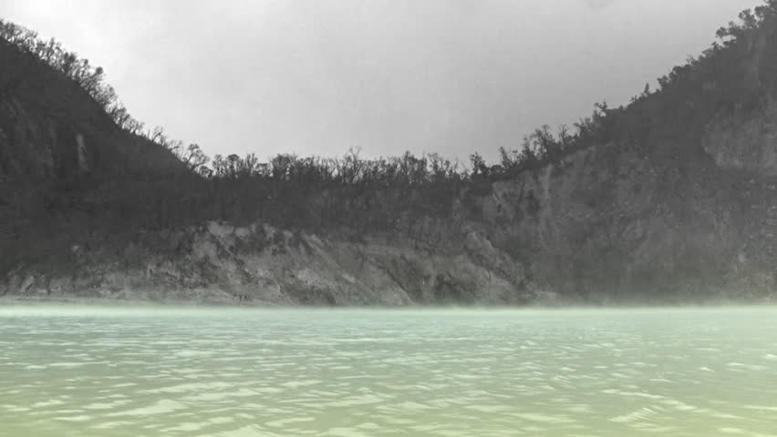 Timelapse of Kawah putih lake crater in West Java