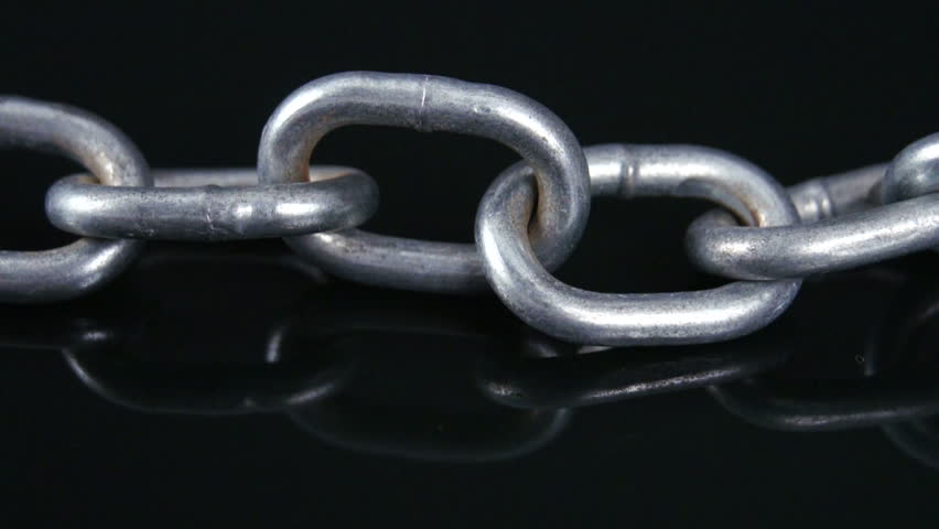 The Weakest Link
A plastic tie joining together metal chain represents the weakest link.
