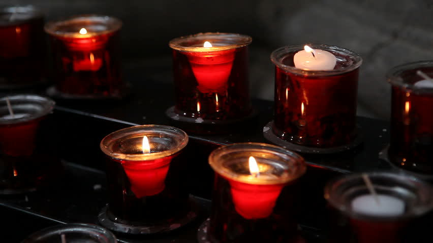 candles in a church