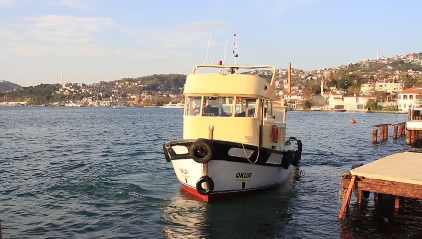 ISTANBUL - AUGUST 01: Fisher boat sails in Bosporus Sea on August, 20 in Istanbul. Offshore fishing contributes a significant income in here.
