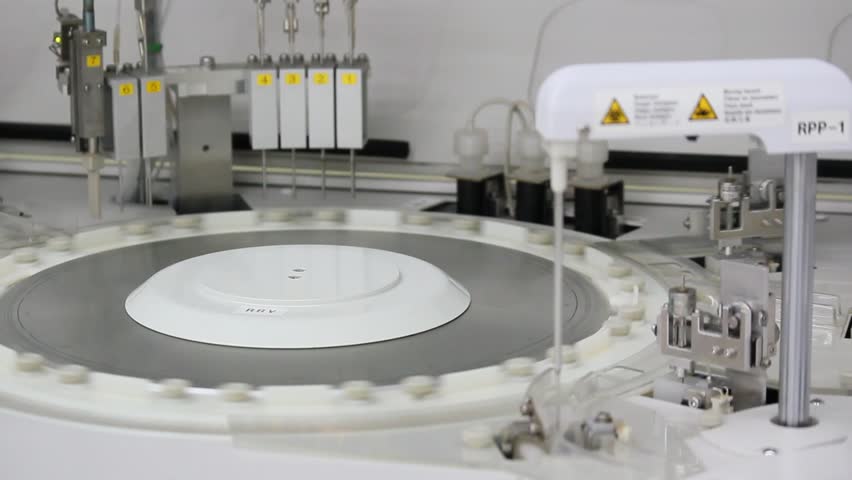 Digital device for analysis of blood,close-up shot
