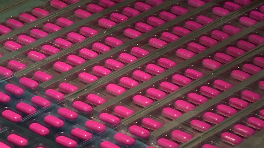 Pharmaceutical Factory,  production and control of pills, preparation for packaging