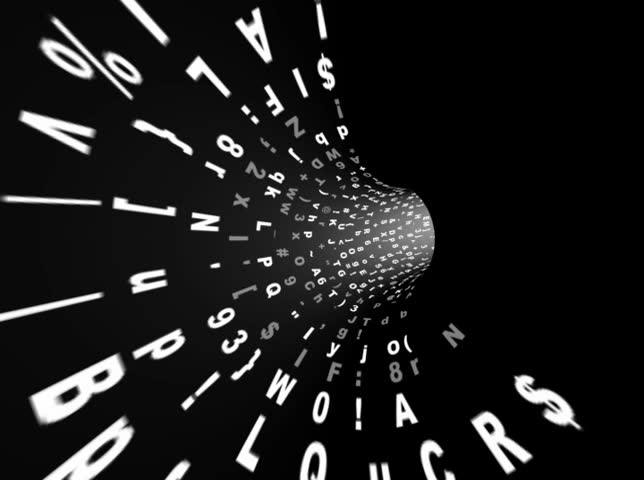 NTSC - Motion 485: Travelling through a tunnel of streaming data (Loop).
