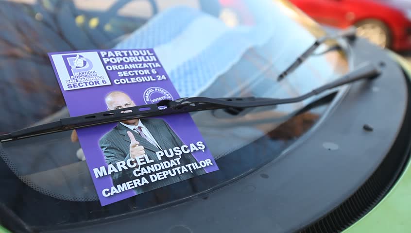 BUCHAREST, ROMANIA â NOVEMBER 9: Electoral campaign has started. Parliamentary elections are to be held on December, 9th, 2012. Competition is going to be tough. November 9, 2012, Bucharest, Romania
