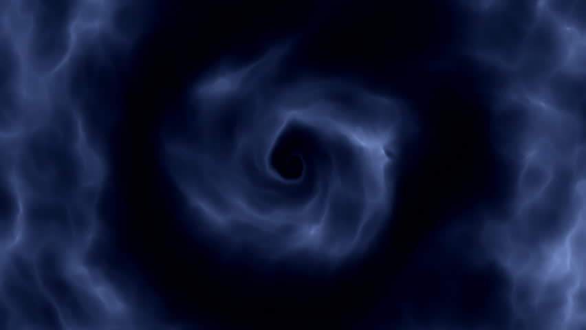 Blue bright twister abstract with spiral waves