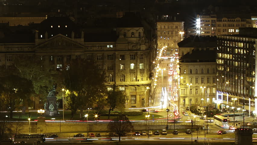 Budapest by Night Timelapse