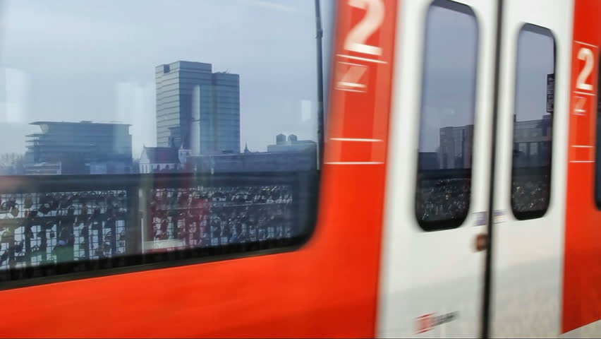 COLOGNE, GERMANY - DECEMBER 1: Deutsche Bahn train on december 1, 2012 in cologne, germany.  DB, the German national railway company, is the largest railway operator and infrastructure owner in Europe