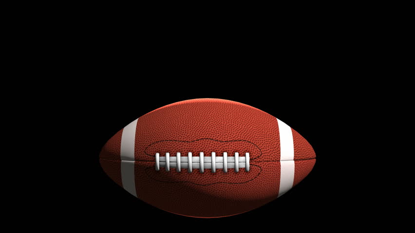 Football ball in rotation