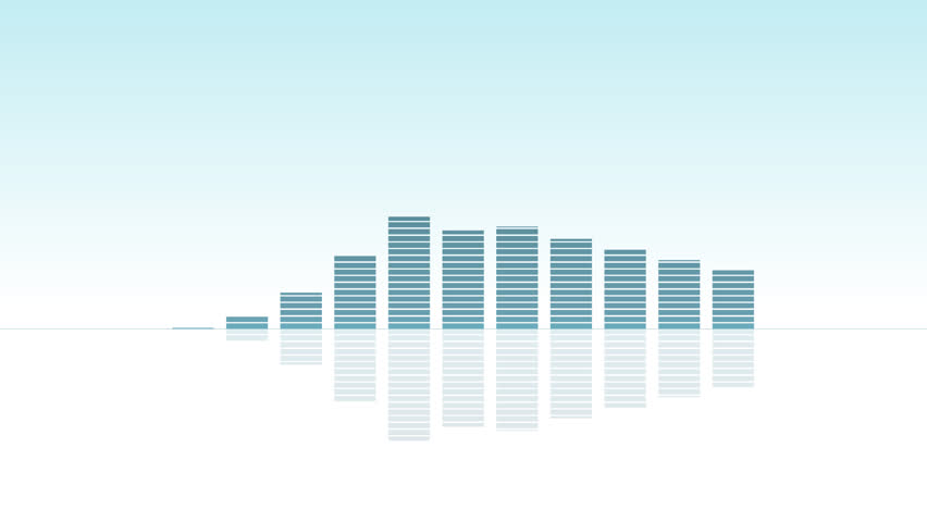 Animation of music graphic equalizers