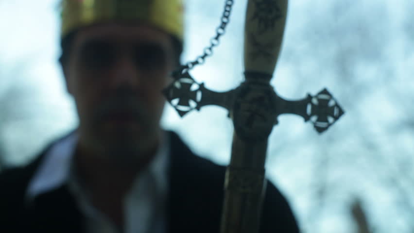 King with a sword