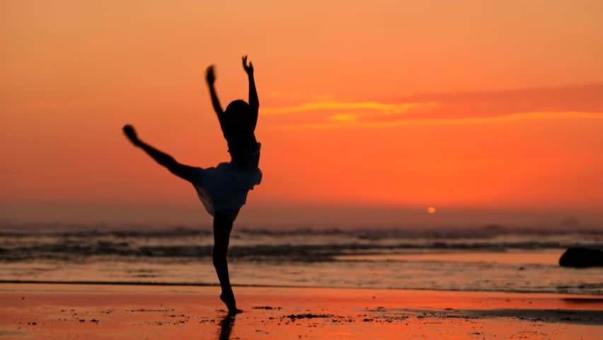Beach Ballet At Sunset Stock Footage Video 3210532 | Shutterstock