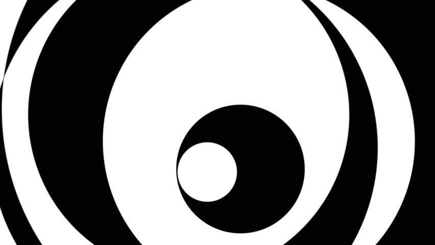 Psychedelic Circles 3 - Black & White Graphical Video Background Loop /// Interestingly morphing circles with a psychedelic touch. Check out my other 'Psychedelic' Circles loops. Great for clubs!