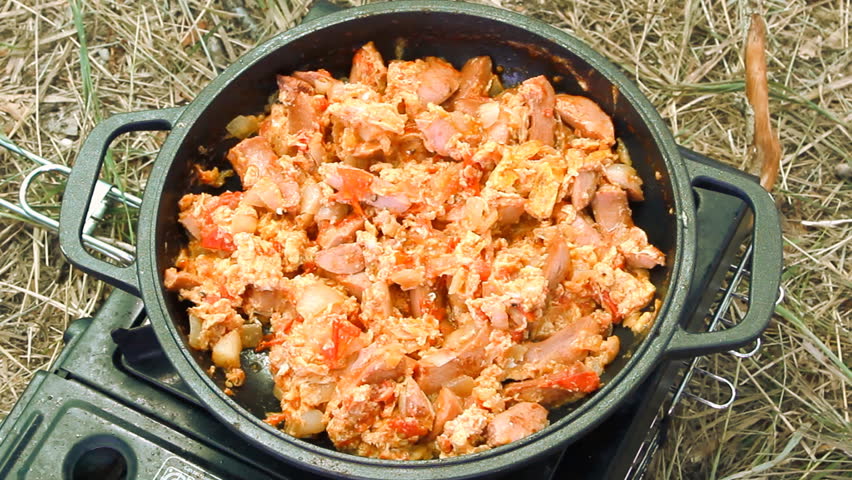 roast on a portable gas stove