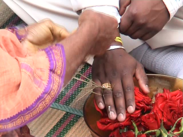 Hindu ritual engagement party