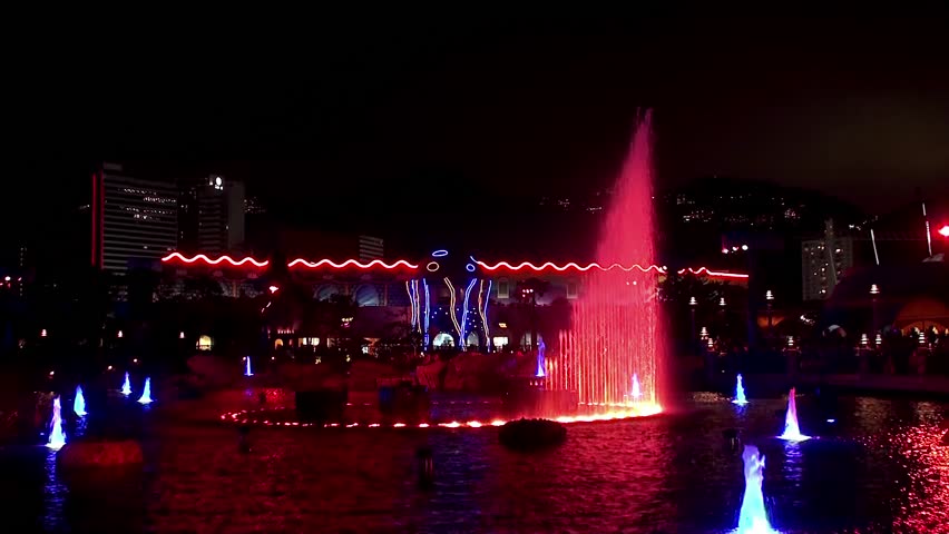 Hong Kong - NOVEMBER 15:
Show of the colorful Fountains of Ocean Park.
November 15, 2012 in Ocean Park, Hong Kong, China.
