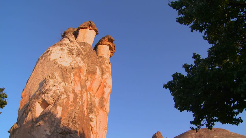 CAPPADOCIA, TURKEY, 2012 Low angle of bizarre geological formations at Cappadocia, Turkey.
