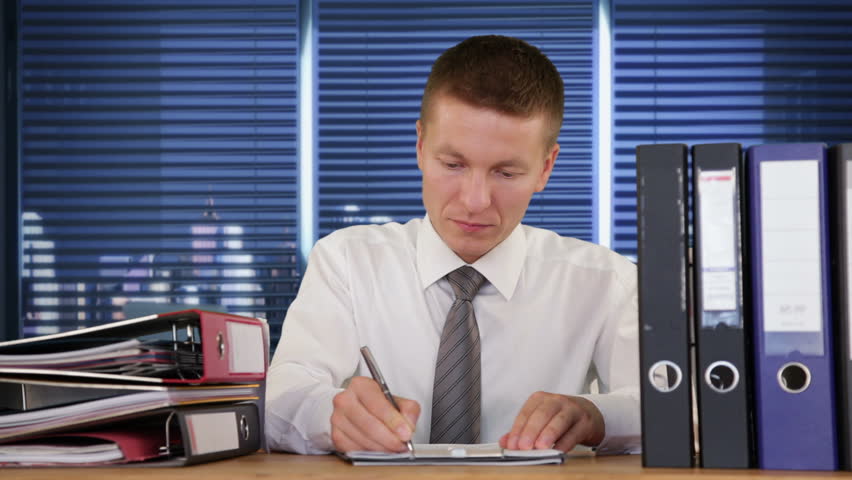 Exhausted Collar Worker receiving more Work and getting to sleep