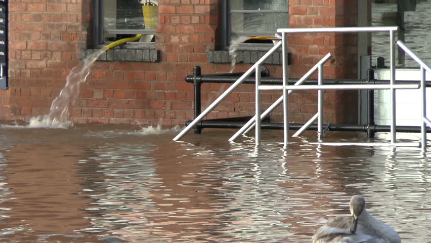 Pumping water from a flooded house