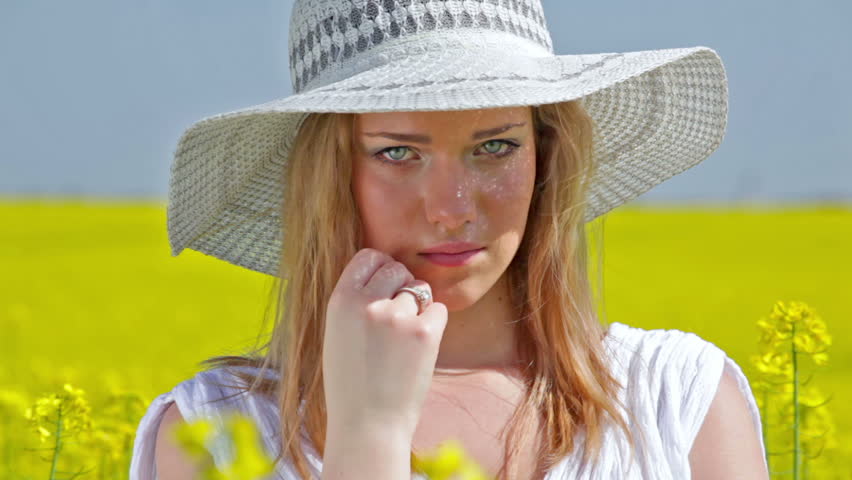 Beautiful Woman like Blondy Angel with Innocent Look.
