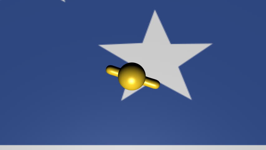 Zooming out from USA map flag with population animation