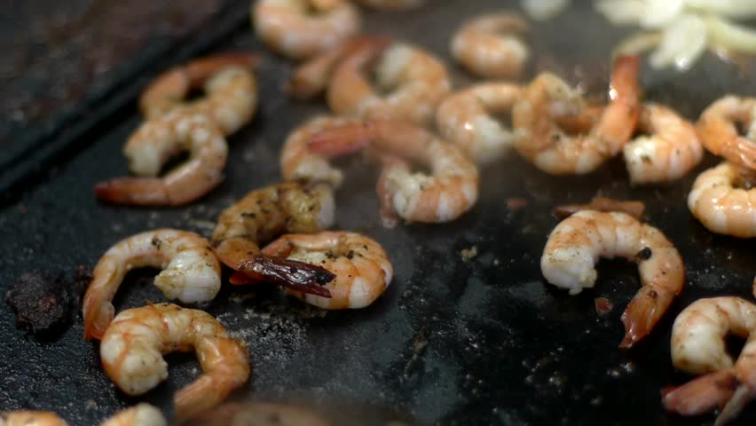 Cooking Prawns on a BBQ