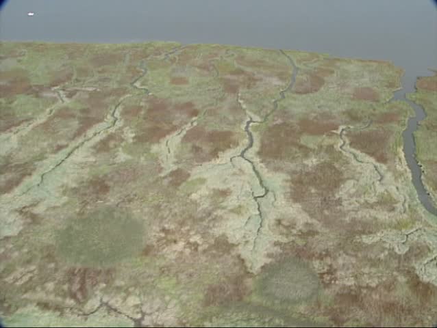 Drowned Land of Saeftinghe in Dutch delta. During the biggest flood ever in 1570 Saeftinge was overflown and destroyed forever. Today it is a nature reserve.
