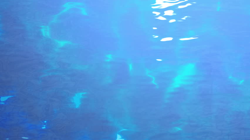 Water Surface with caustics and ripples. Beautiful Looped 3D Animation.