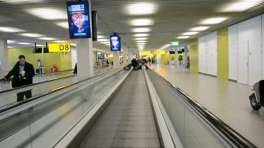 AMSTERDAM - JAN 31: Amsterdam Airport Schiphol on January 31, 2013 in Amsterdam, Netherlands. One of the biggest European airports, Schiphol was open on September 16,  1916.
