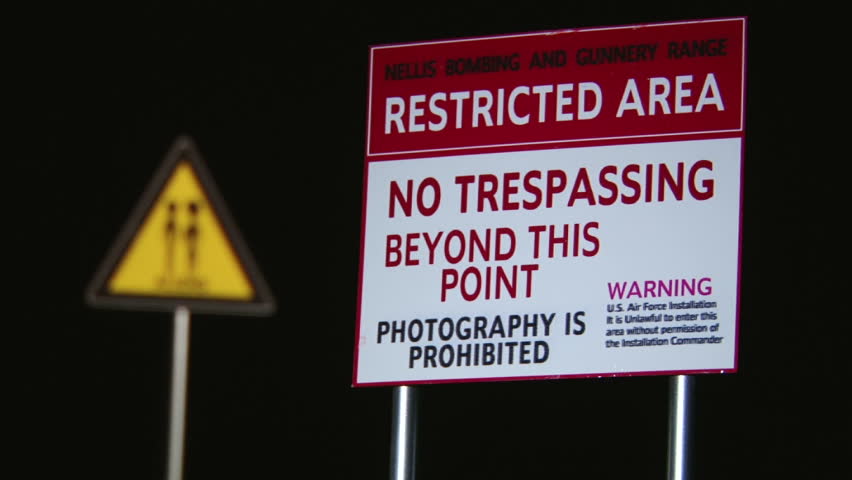 Aliens, Restricted Area - Signs