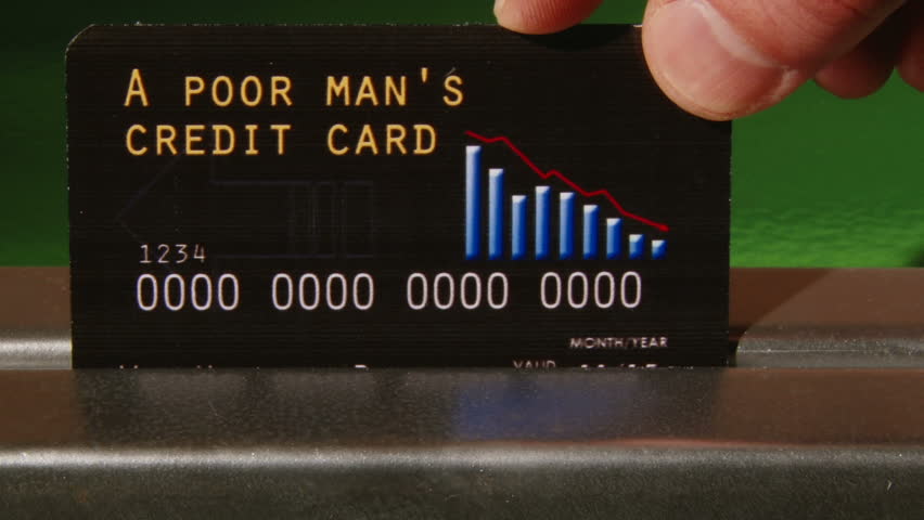 A poor mans Credit Card, closeup