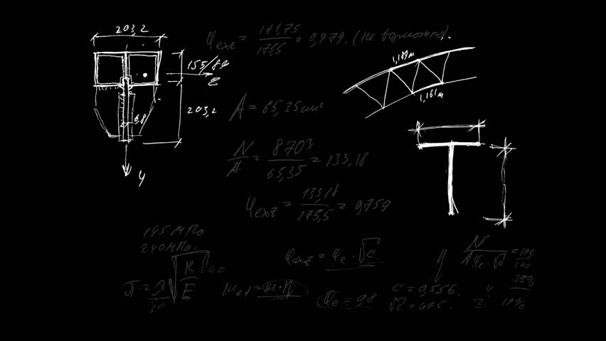 engineering calculations, formulas, solutions, equations, manually