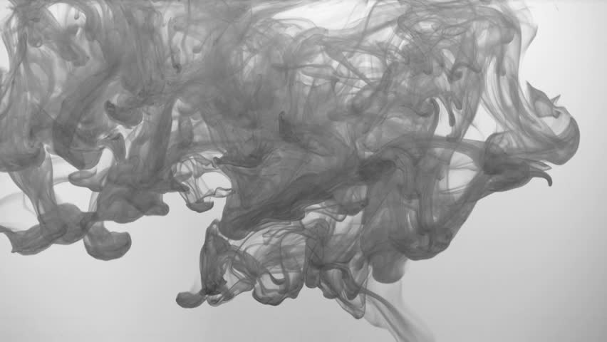 black  ink in water 