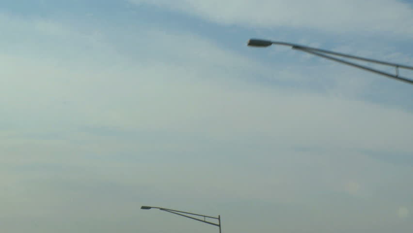 Street lights along the turnpike
