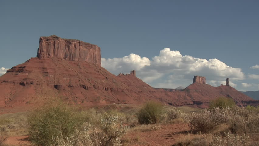 time lapse red rock monuments near Moab Utah