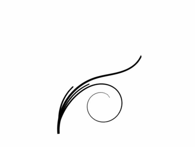 abstract animated flourish