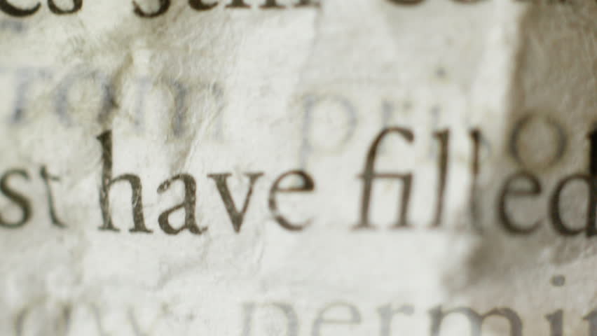 close-up of crumpled pages from a book