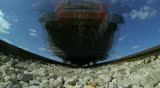 Train rail railroad stock tracks train transportation time lapse clouds