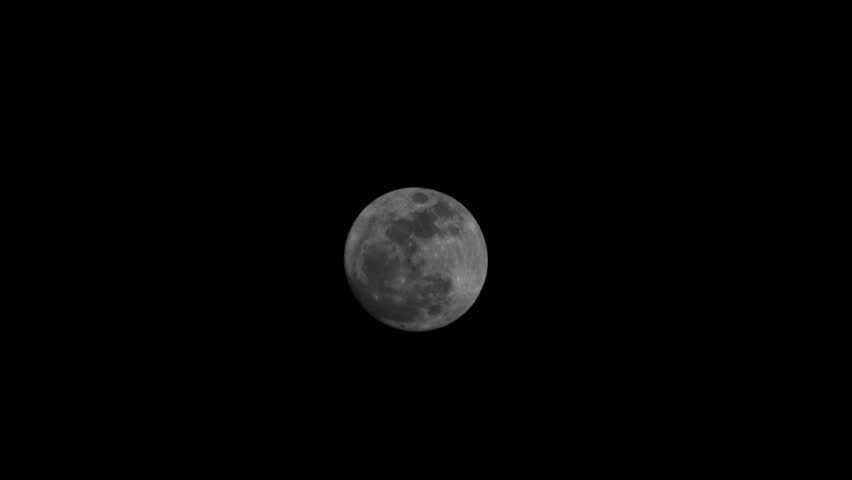 Lunar Super Moon time-lapse Night Sky March
