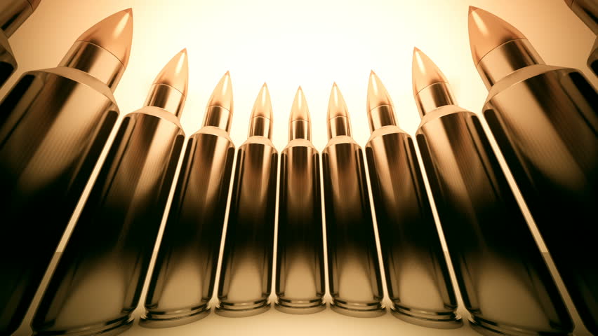 Loopable animation of bullets shaping the circle.