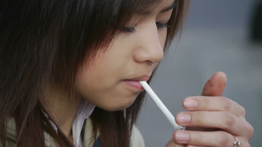smoking video asian