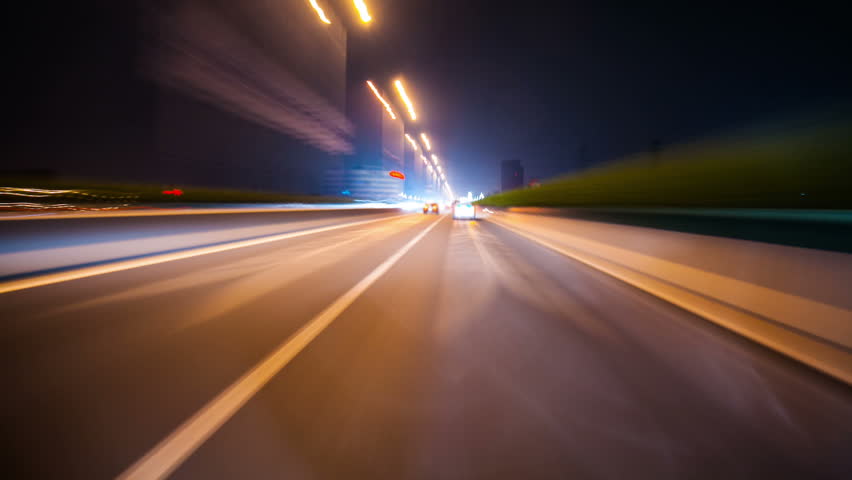  frenetic blast through the streets,time lapse