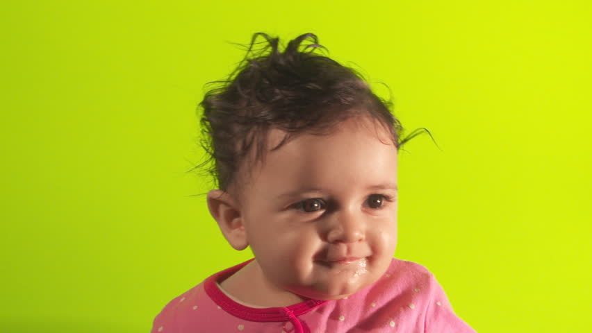 Cute Baby Green Screen